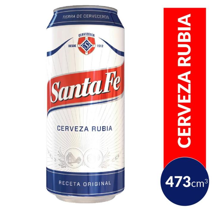 Cerveza Blonde SANTA FE Lata 473 Cc