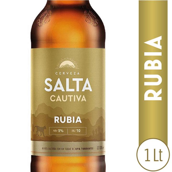 Cerveza Cautiva Rubia SALTA Retornable 1 L