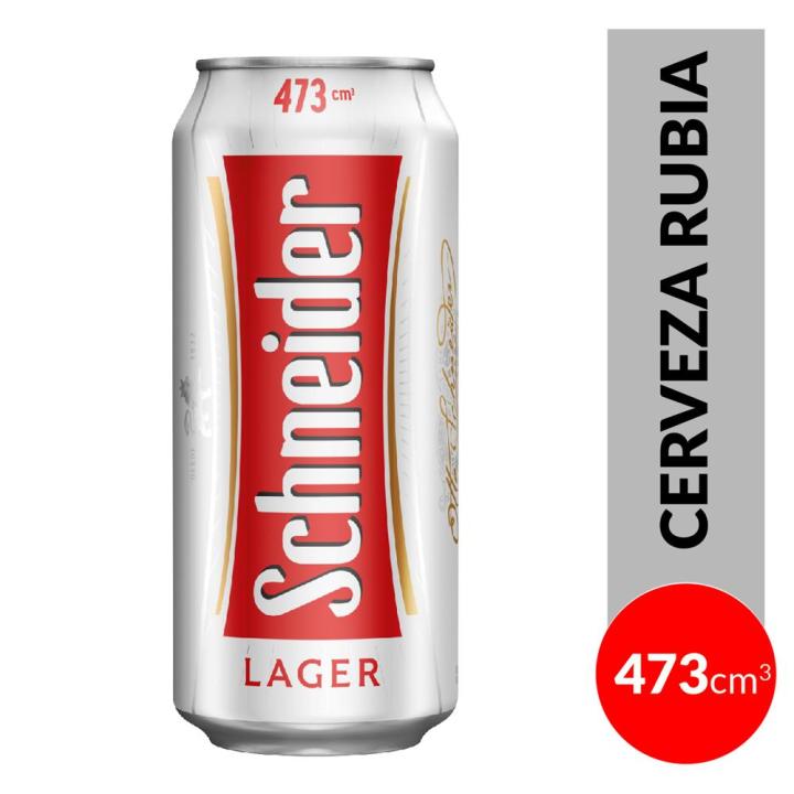 Cerveza Lager SCHNEIDER Lata 473 Cc