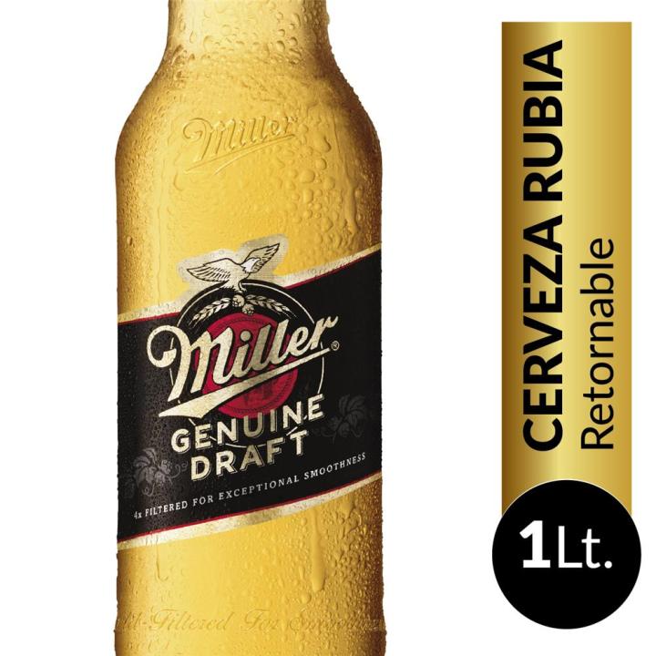 Cerveza MILLER Botella 1 L