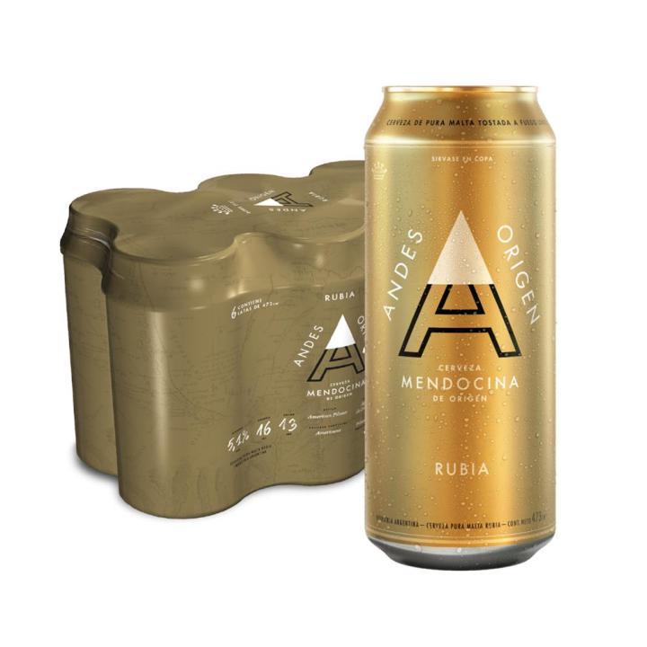 Cerveza Andes Pack Latas 473 CC 6 Unidades