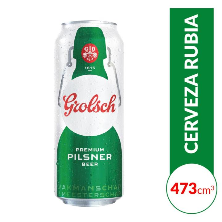 Cerveza Lager GROLSCH Lata 473 Cc