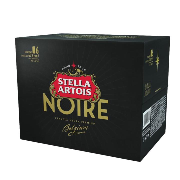 Cerveza Negra Premium Noire X6 Uni STELLA ARTOIS Pack 2838 Ml