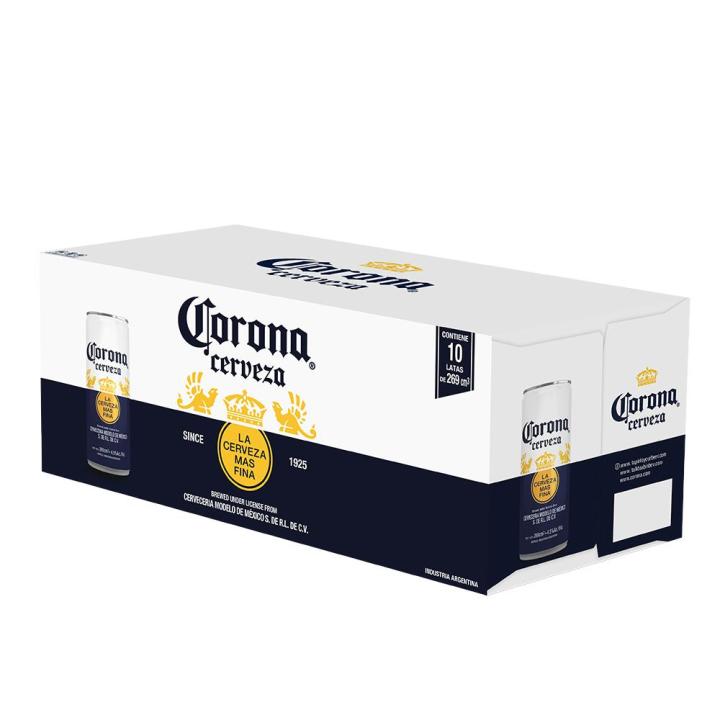 Cerveza CORONA Pack Latas 269 Cc 10 Unidades