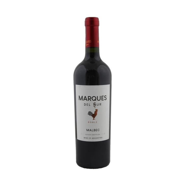 Vino Tinto Roble Malbec Marques Del Sur 750 Ml